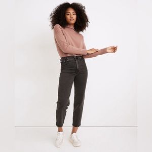 Madewell Black Perfect Vintage Crop Jeans- 24